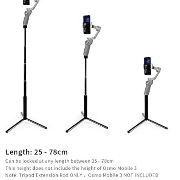 MAXCAM Selfie Stick Tripod Extension Rod portable travel purse - Picture 3 of 8